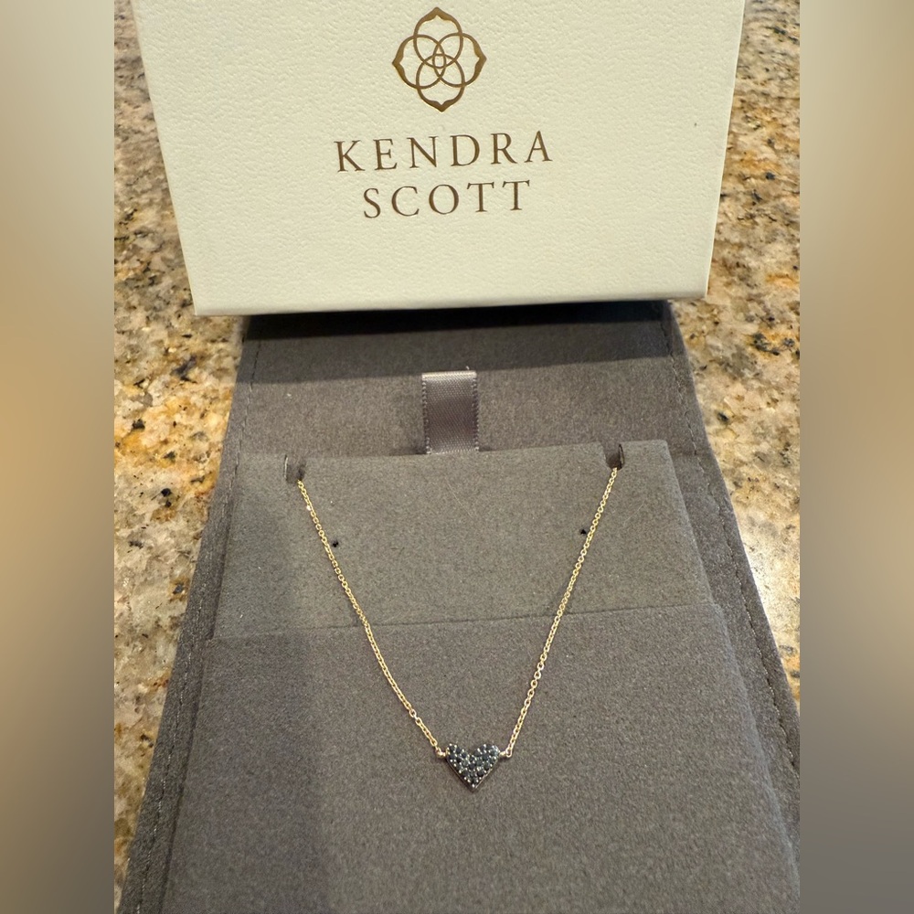 Kendra Scott BLACK diamond necklace, fine jewelry!